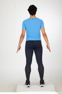  Jorge ballet leggings black sneakers blue t shirt dressed sports standing whole body 0005.jpg
